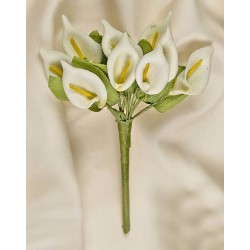 CALLA FIORE ARTIFICIALE 12cm mazzetto da 12pz