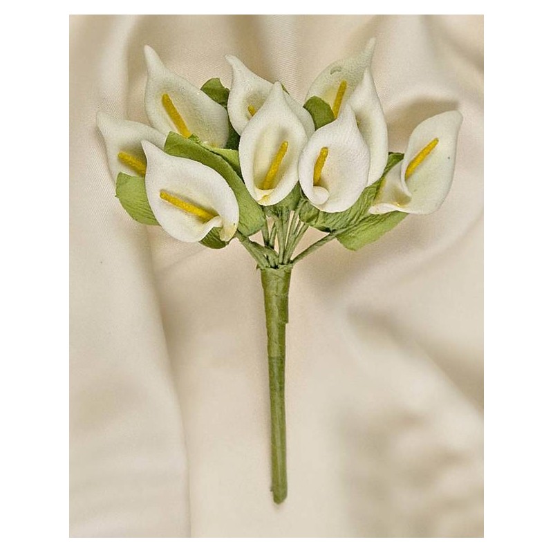 CALLA FIORE ARTIFICIALE 12cm mazzetto da 12pz