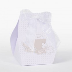 SCATOLINA SACCHETTO COMUNIONE 6x5xh8cm 10pz