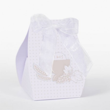 SCATOLINA SACCHETTO COMUNIONE 6x5xh8cm 10pz