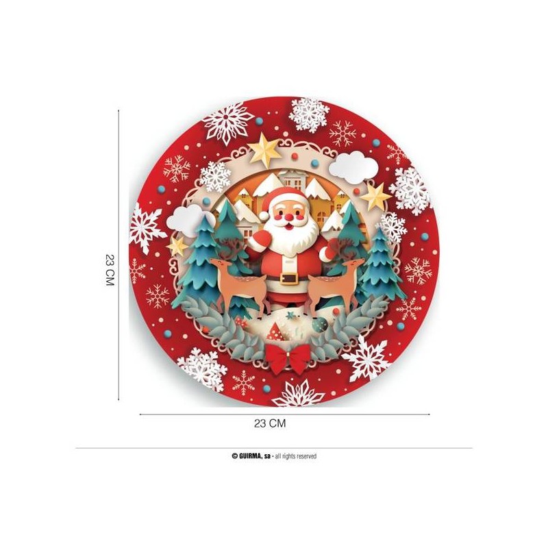 PIATTI BABBO NATALE Ø23cm 6pz