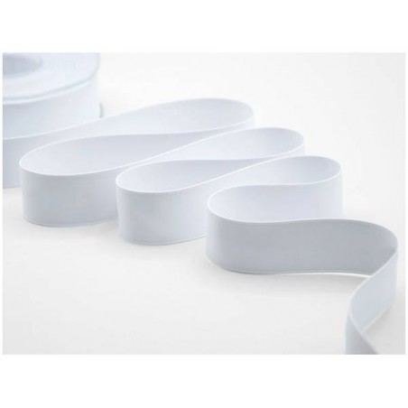 NASTRO DOPPIO RASO OPACO mm25x20mt COL.13 BIANCO OTTICO