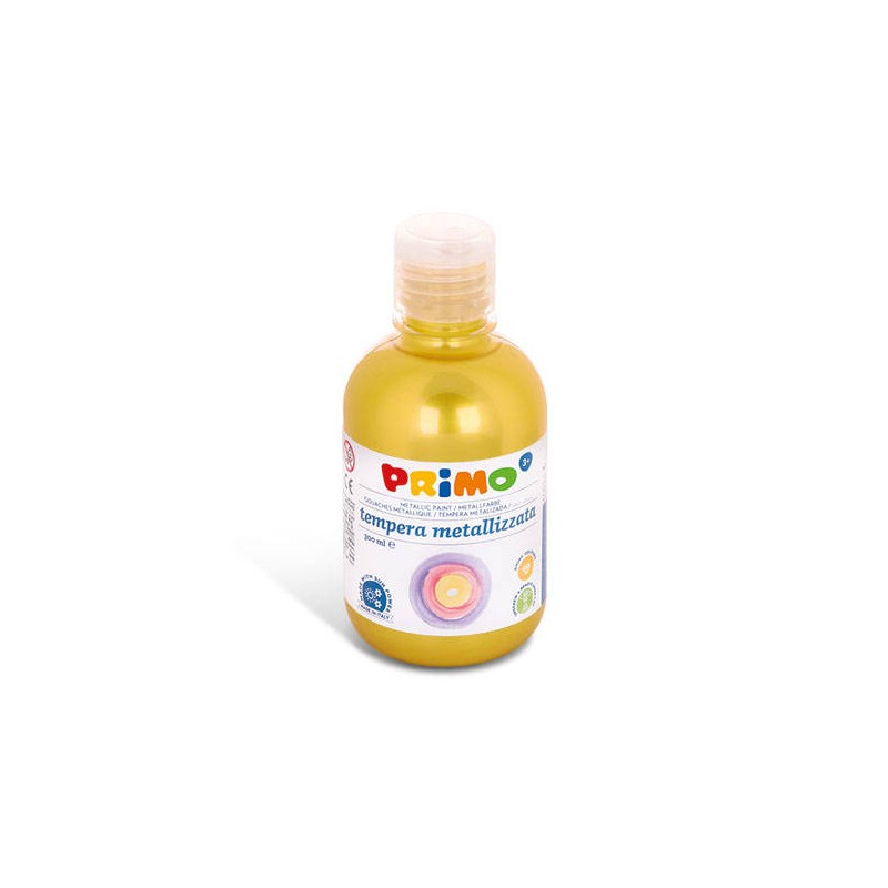 TEMPERA IN BOTTIGLIA 300ml METALLIZZATA GIALLO 210 PRIMO