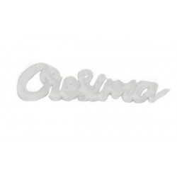 APPLICAZIONE SCRITTA CRESIMA 4,4x1,3cm 12pz