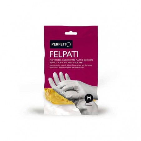 GUANTI FELPATI GIALLI PERFETTO MIS.M