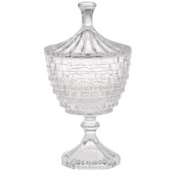 COPPA VETRO C/COP ø10x21cm