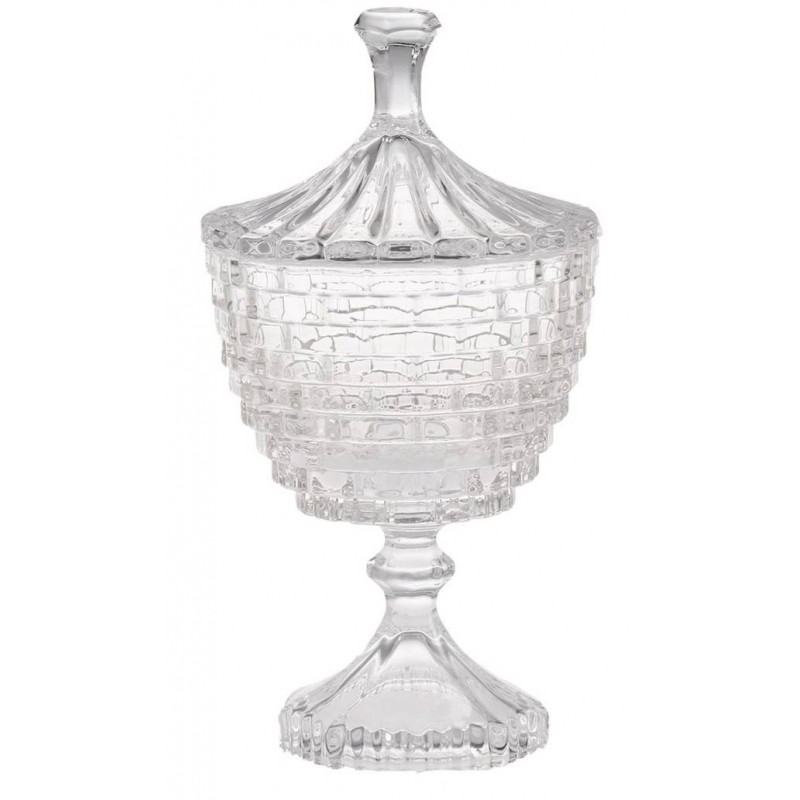 COPPA VETRO C/COP ø10x21cm