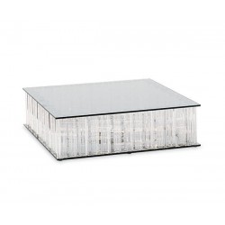 ALZATA VETRO C/LED 35x35x10cm