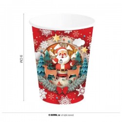 BICCHIERI BABBO NATALE 240ml