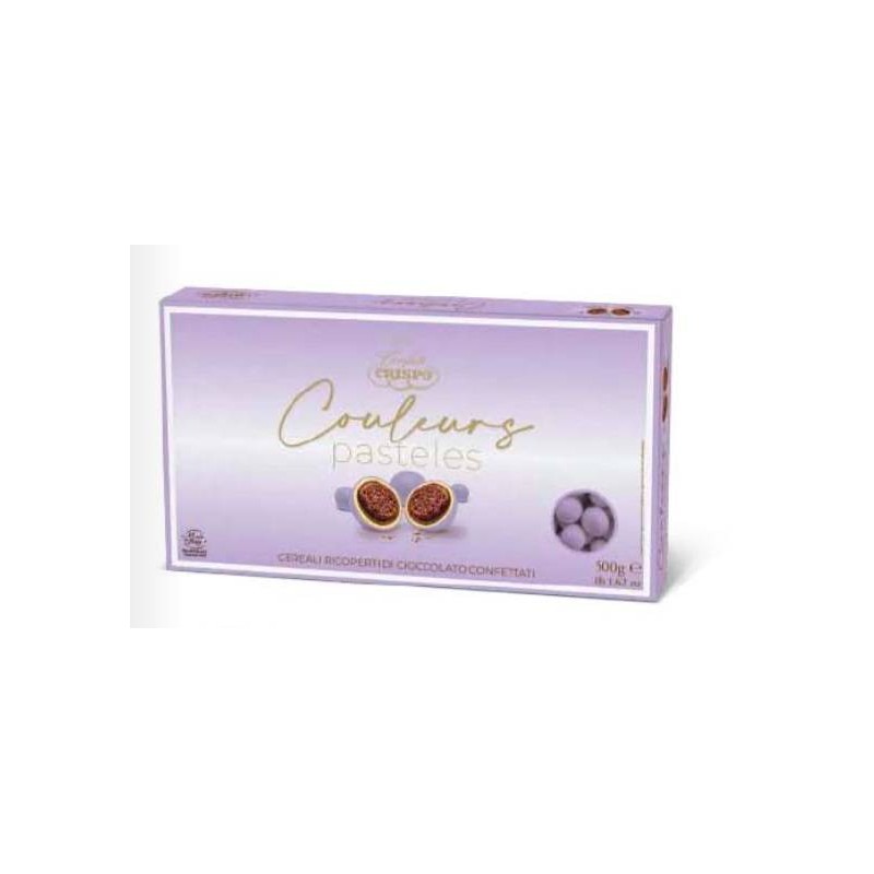 COULEURS PASTELES CEREALI RICOPERTI DI CIOCCOLATO CONFETTATI 500gr LILLA