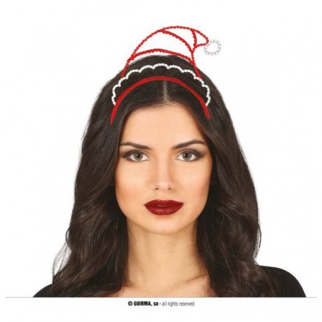 CERCHIETTO METALLICO CAPPELLO BABBO NATALE