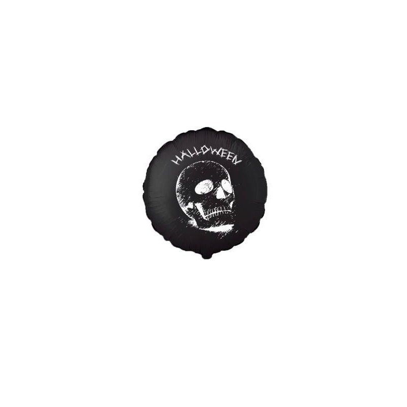 PALLONE MYLAR TESCHIO TONDO HALLOWEEN 18