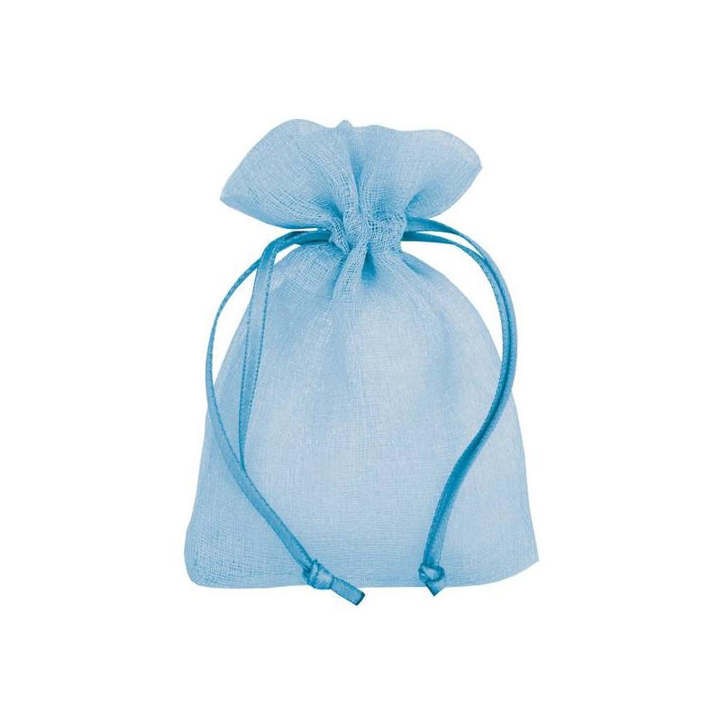 SACCHETTO BUSTA DELICATE 9x12cm LIGHT BLUE 10pz