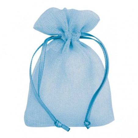 SACCHETTO BUSTA DELICATE 9x12cm LIGHT BLUE 10pz