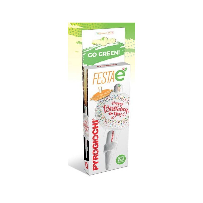 CANDELOTTO FESTA BIODEGRADABILE HAPPY BIRTHDAY 1pz