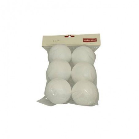 SFERA IN POLISTIROLO DECOUPAGE  ø6,5cm 6pz
