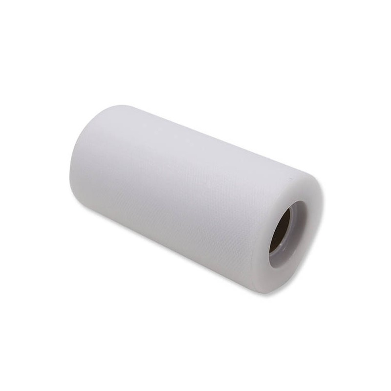 TULLE ROTOLO cm12,5x25mt BIANCO BIG