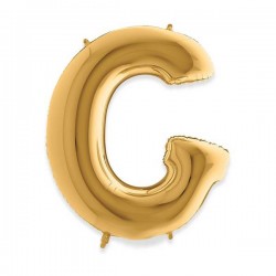 PALLONE MYLAR LETTERA G 102cm 40 GOLD