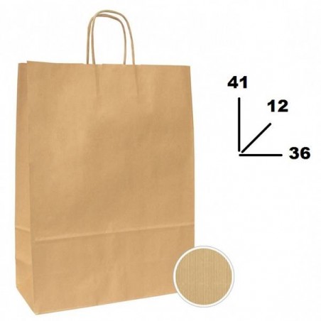 BORSA CARTA AVANA MIS.36+12x41cm