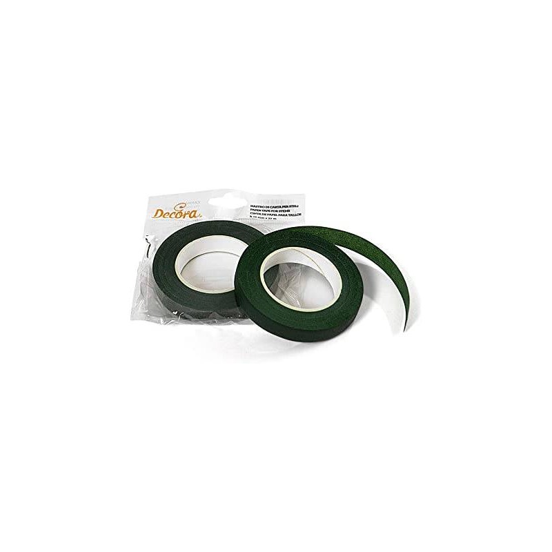 NASTRO PER STELI VERDE 12mm 27mt DECORA