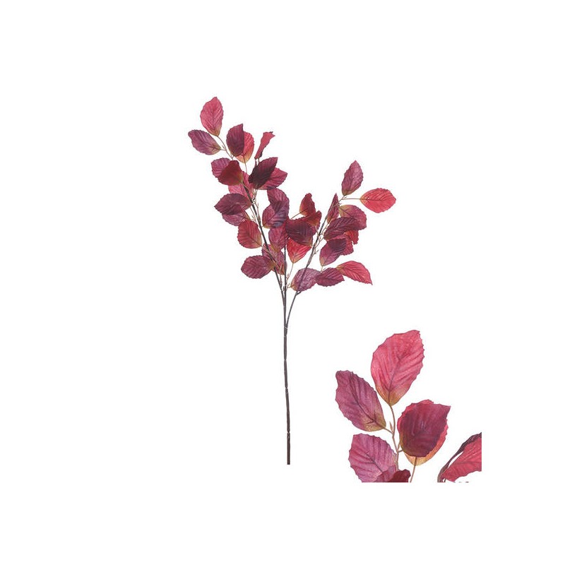 RAMO FOGLIE DI FAGGIO 82cm BORGOGNA