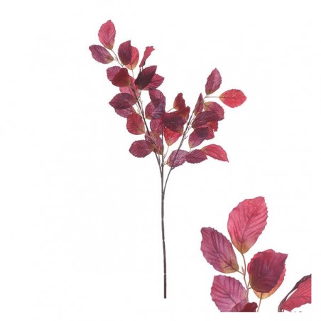 RAMO FOGLIE DI FAGGIO 82cm BORGOGNA