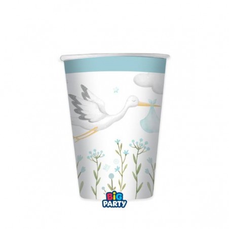 BICCHIERI 250cc WELCOME LITTLE ONE AZZURRO 6pz