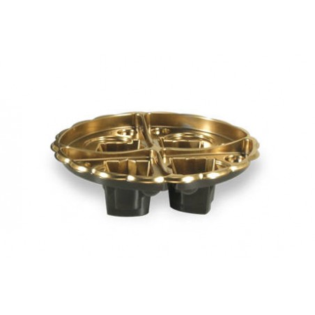 VASSOIO SCRIGNO ORO MINI MON AMOUR 4 POSTI