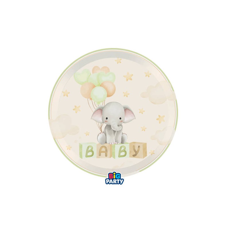 PIATTI ø18 BABY ELEPHANT 6pz