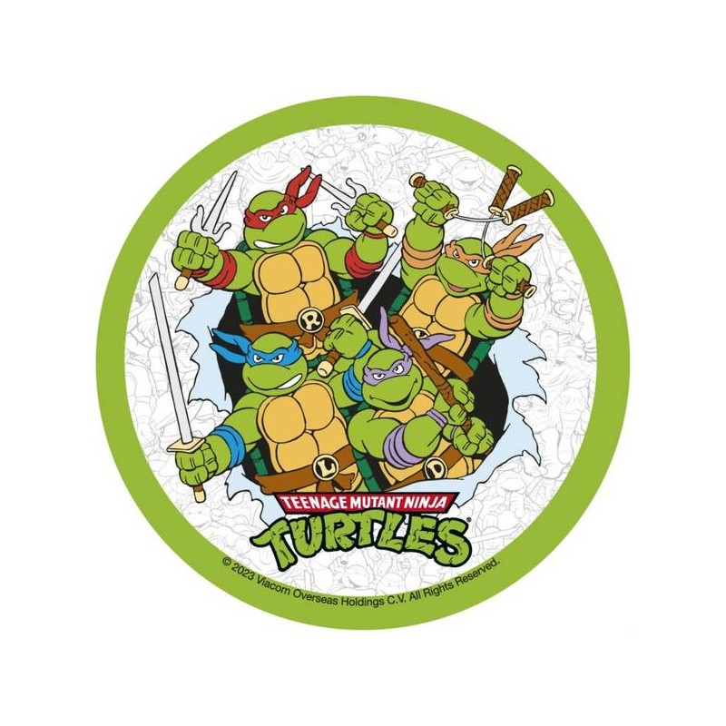 DISCO CIALDA TARTARUGHE NINJA ø21cm ART.42073