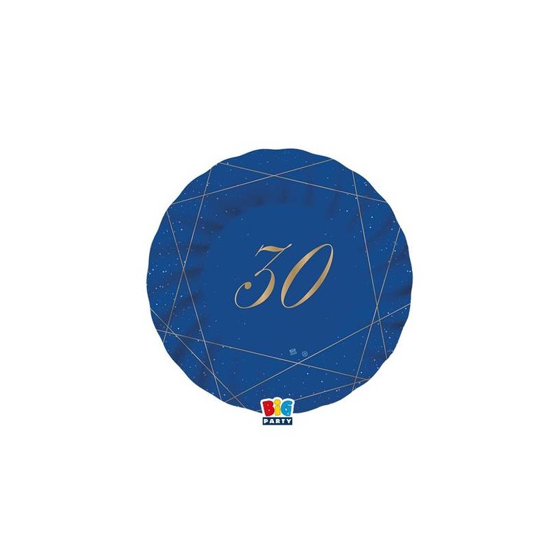 PIATTI ø20cm 30 ANNI BLUE GOLD 8pz