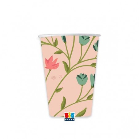 BICCHIERI 250cc SPRING FLOWERS 6pz