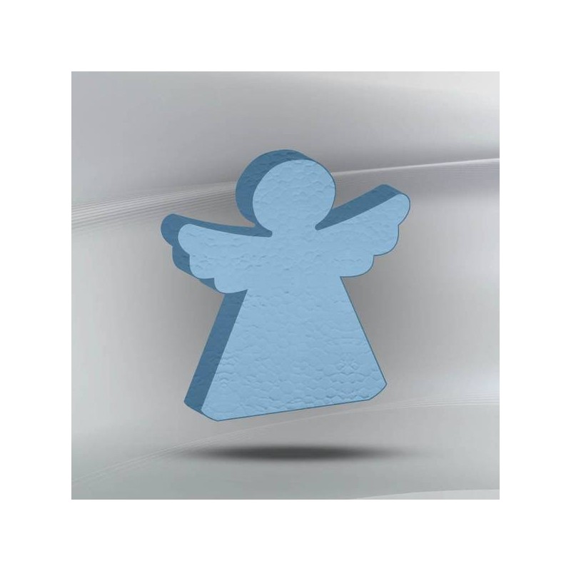 SAGOMA POLISTIROLO PASTELLO ANGELO 3cm CELESTE