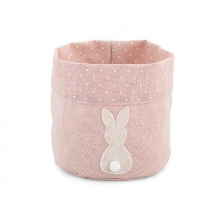 SACCOCCIO ROSA CONIGLIETTO ø11cm H.12cm