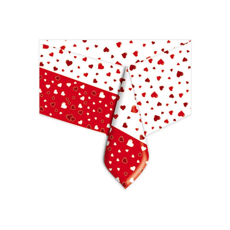 TOVAGLIA PVC PASSION CUORI 140x270cm