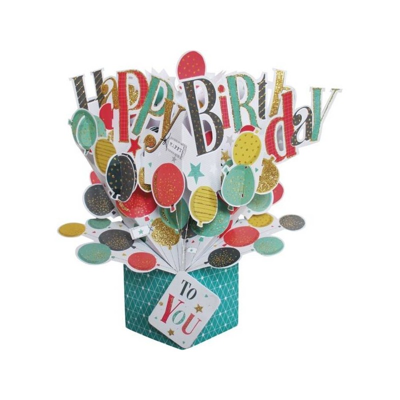 BIGLIETTI AUGURI POP UP BUON COMPLEANNO