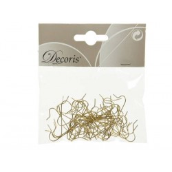 GANCI PER PALLINE IN FERRO COL.ORO h3,5cm 50pz