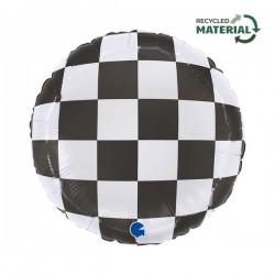 PALLONE MYLAR 18 46cm CHECKERBOARD