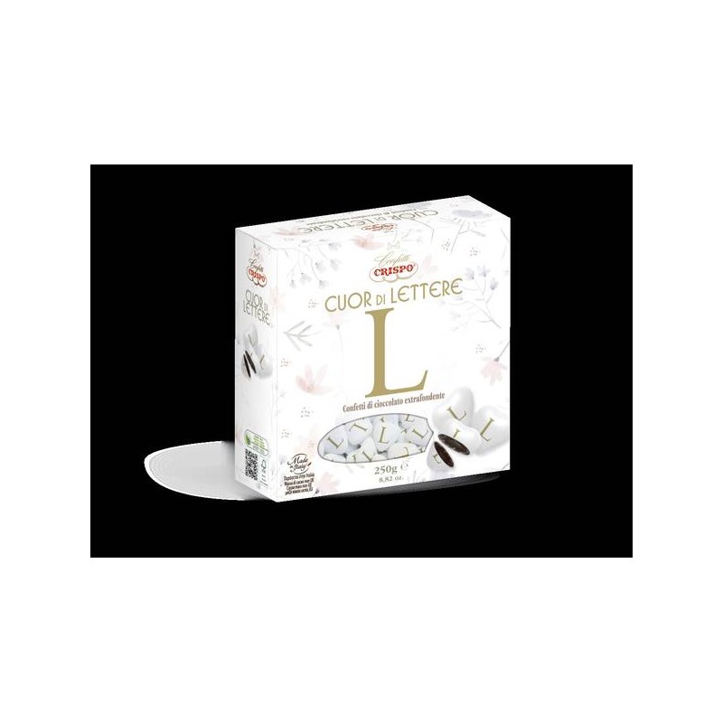 CONFETTI CUOR DI LETTERE L CIOCCOLATO FONDENTE 250gr