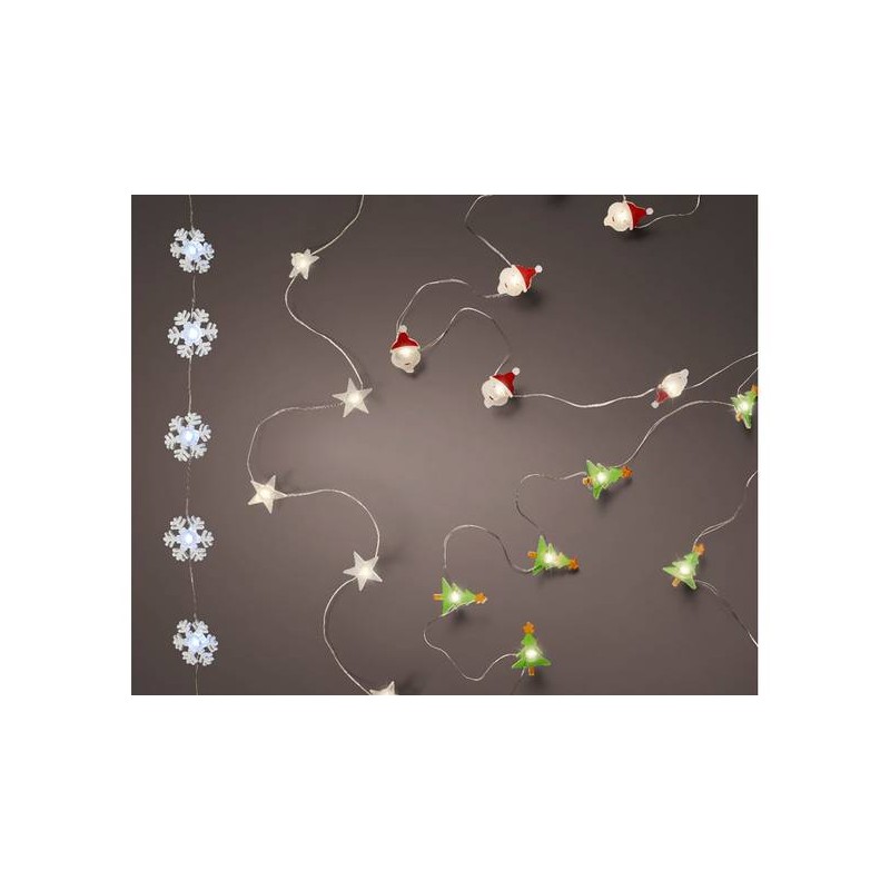 MICRO LED SOGGETTI ASS.TI 10 LUCI 90cm BIANCO CALDO/FREDDO