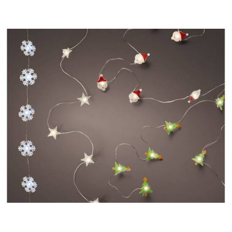 MICRO LED SOGGETTI ASS.TI 10 LUCI 90cm BIANCO CALDO/FREDDO