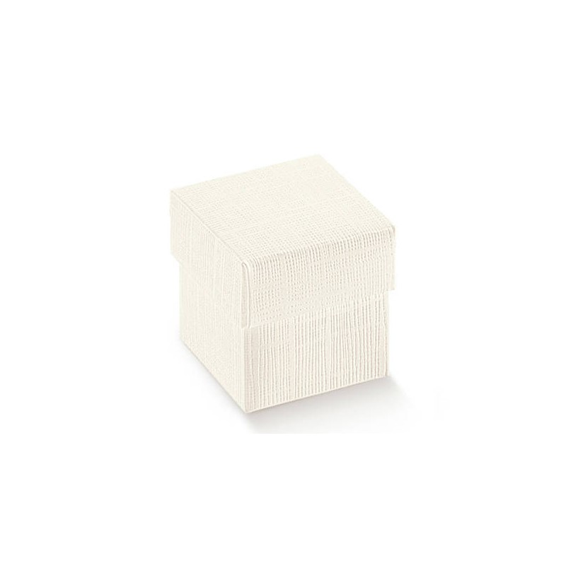 SCATOLA F/COP SETA BIANCO 16,5x16,5x17cm 10pz