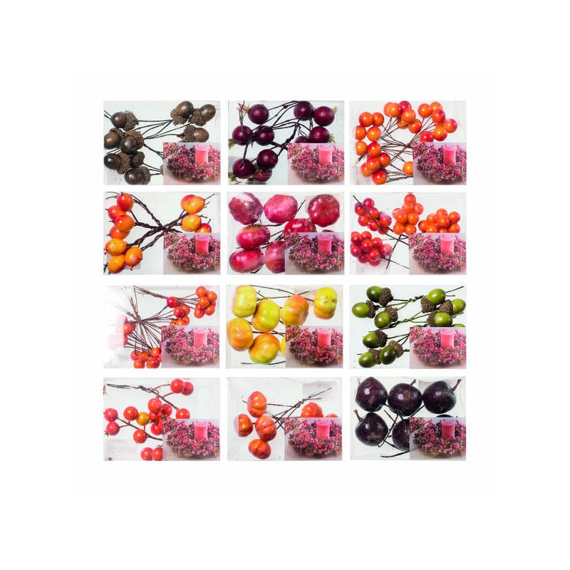 PICKS FRUTTA MULTICOLOR MIX 12pz