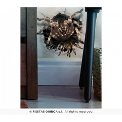 ADESIVO MURALE DECO 16x16cm FORO RAGNO