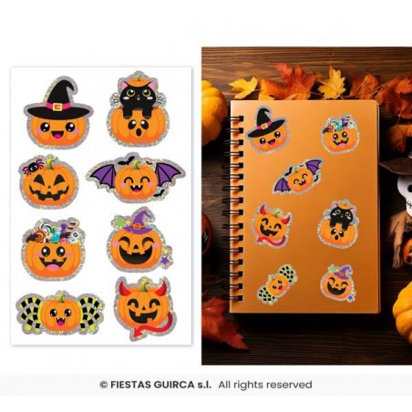ADESIVI ZUCCA OLEOGRAFICI HALLOWEEN ass.ti