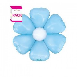 PALLONCINO MYLAR 34 86cm MARGHERITA CELESTE