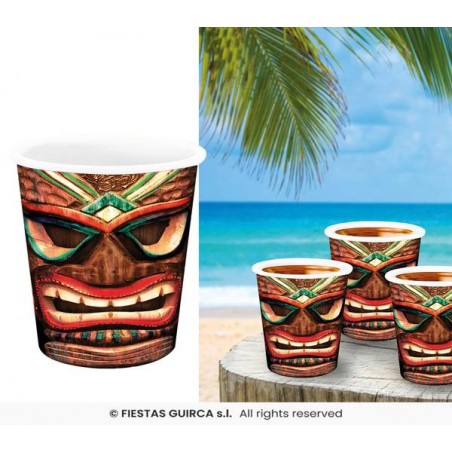 BICCHIERINI DA SHOT 5x6cm HAWAII 3pz