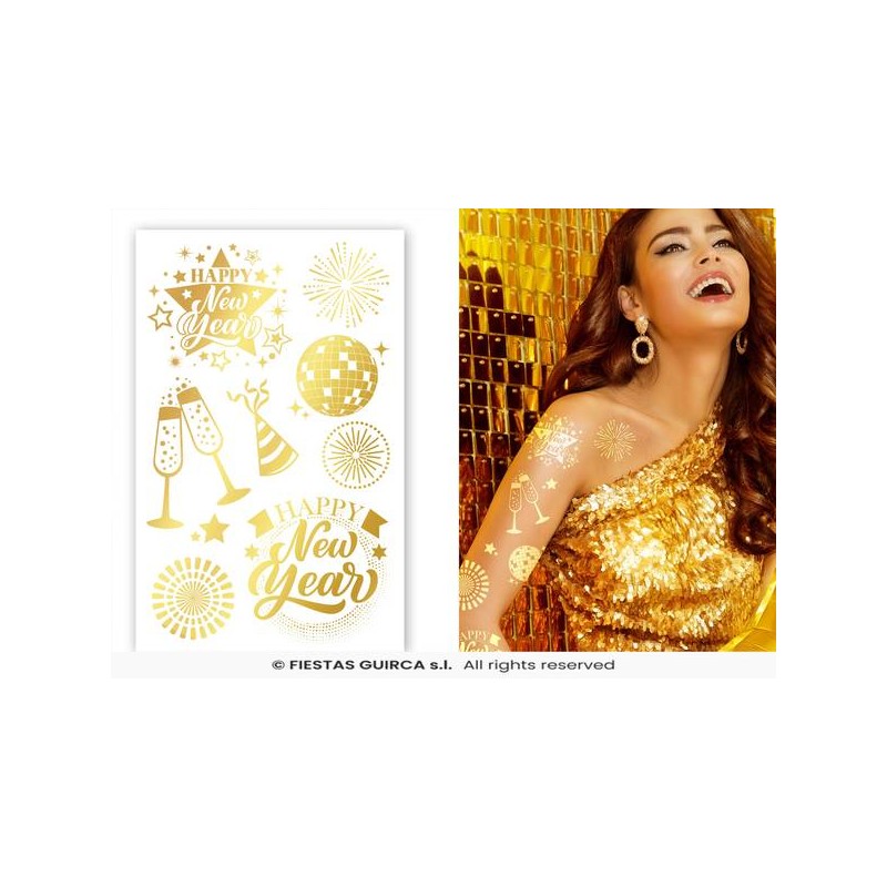 TATUAGGI ORO HAPY NEW YEAR