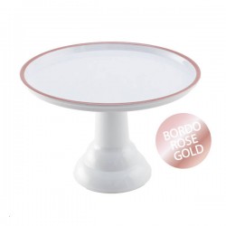 ALZATA MELAMINA BIANCA/ROSE GOLD ø30 H.20cm
