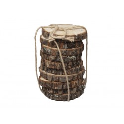 DISCHI DI BETULLA 12-14cm NATURAL IN CORDA 10pz